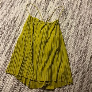 a new day Mustard Pleated Camisole